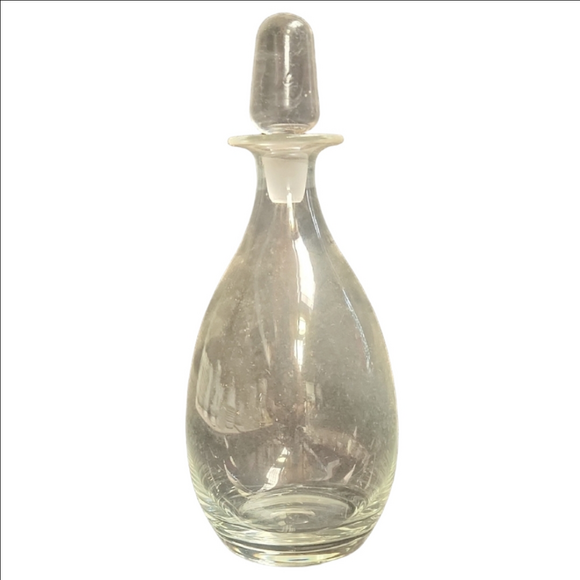 Elegant Clear Tear Drop Glass Decanter with Stopper - Picture 1 of 1